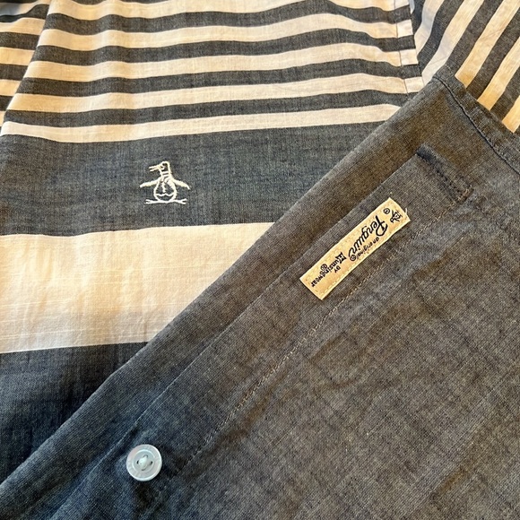 Men’s Original Penguin Button down T-Shirt - Picture 3 of 3